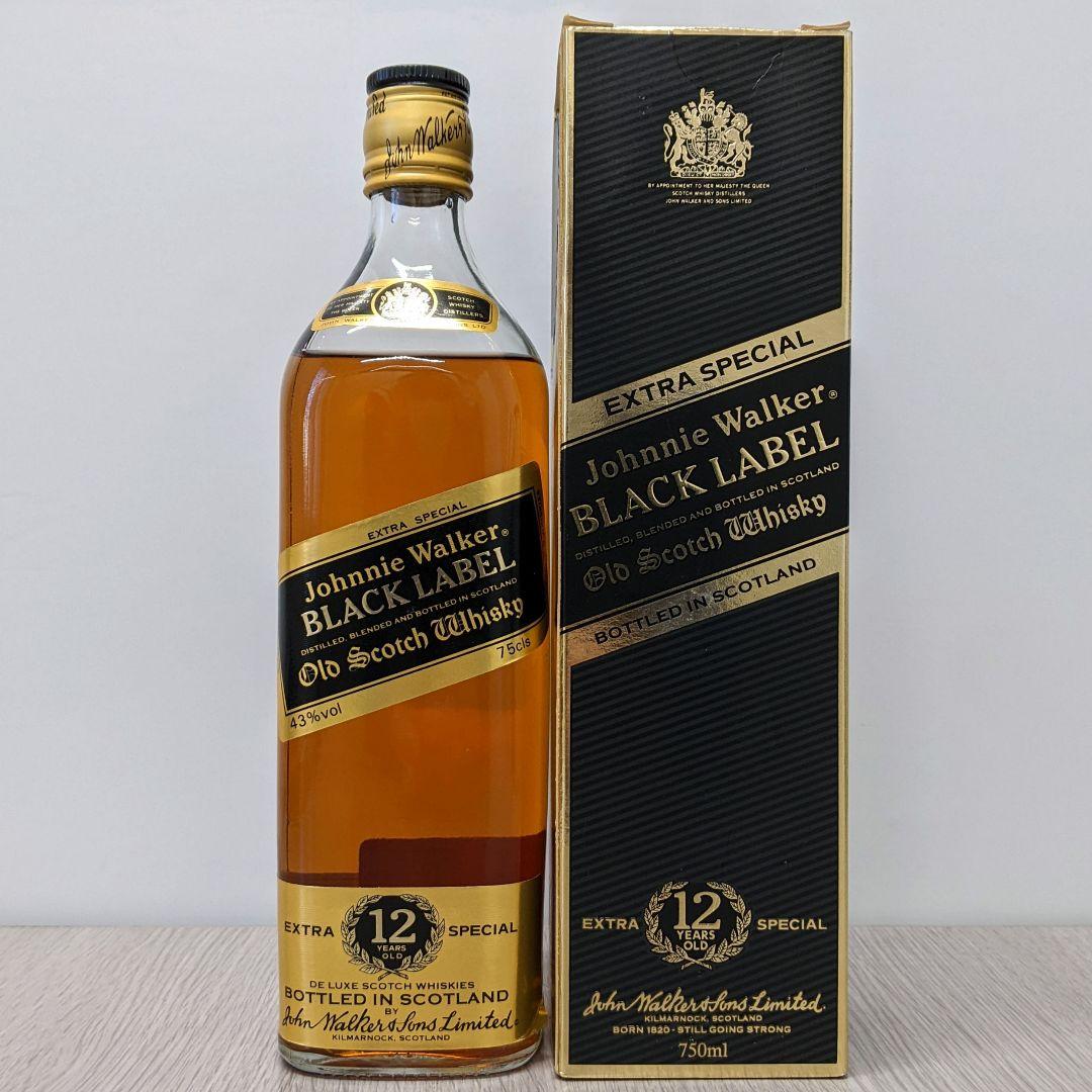 ジョニーウォーカー　黒ラベル12年　新・旧飲み比べ2本セット