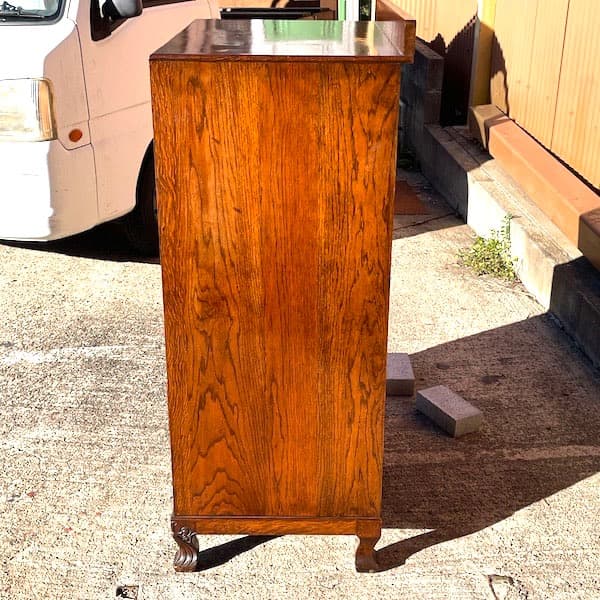 イギリスアンティーク　4段チェスト　キャビネット　サイドボード