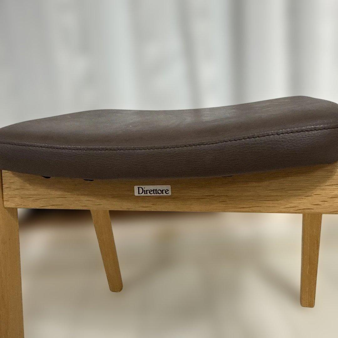 カリモク　ブラウン スツール　カリモク