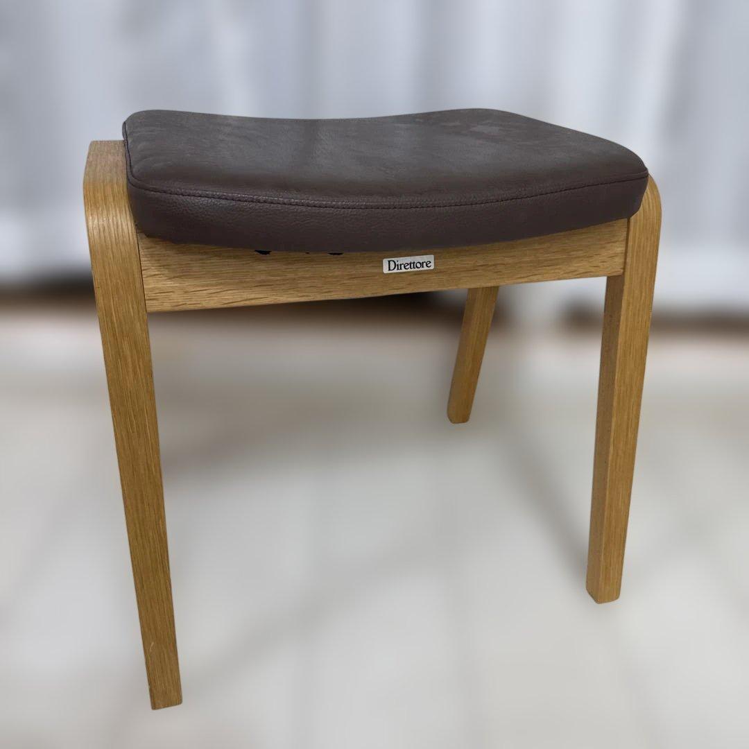 カリモク　ブラウン スツール　カリモク