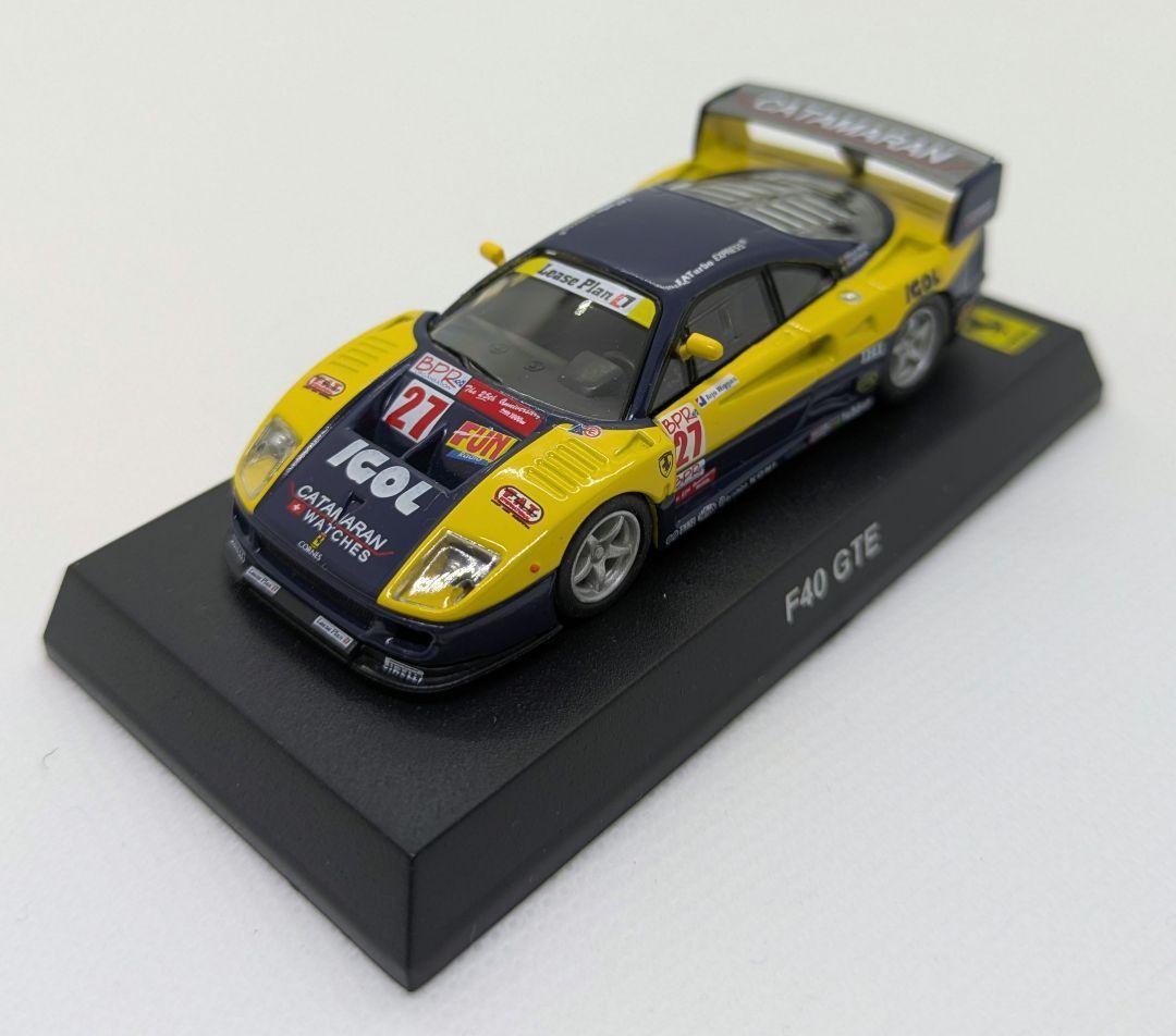 京商 1/64 CVS フェラーリレーシングF40 GTE NO28、27