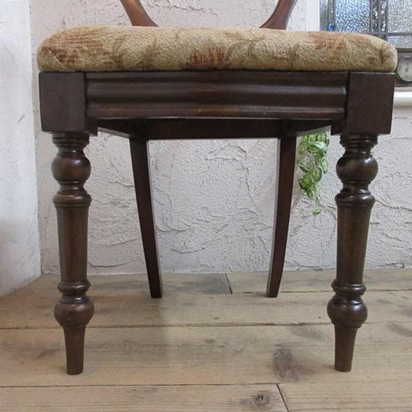 イギリス アンティーク 家具 バルーンバックチェア 椅子 イス 英国 4662d