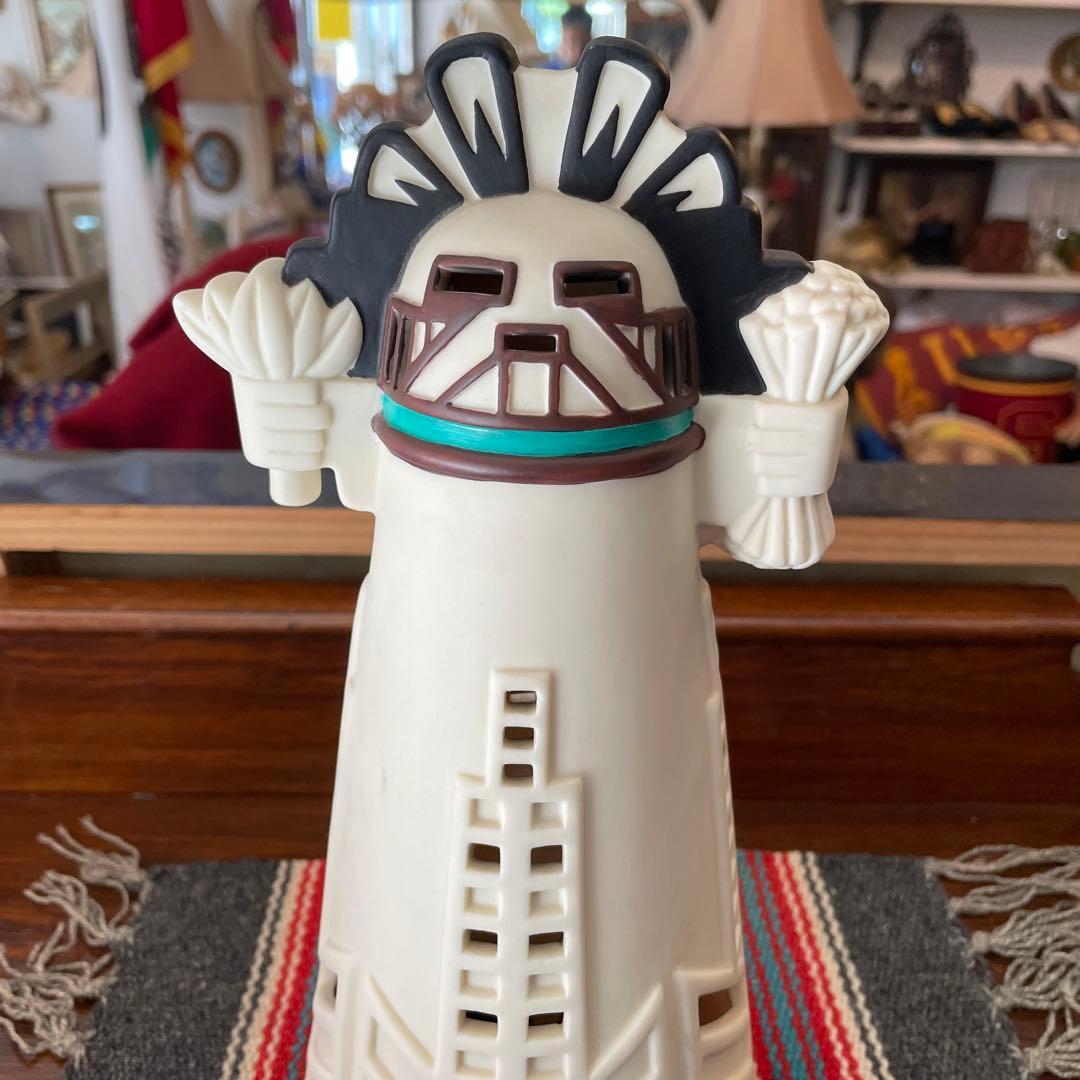 貴重！70's〜アメリカアンティーク　ネイティブカチナ置物USAヴィンテージ雑貨