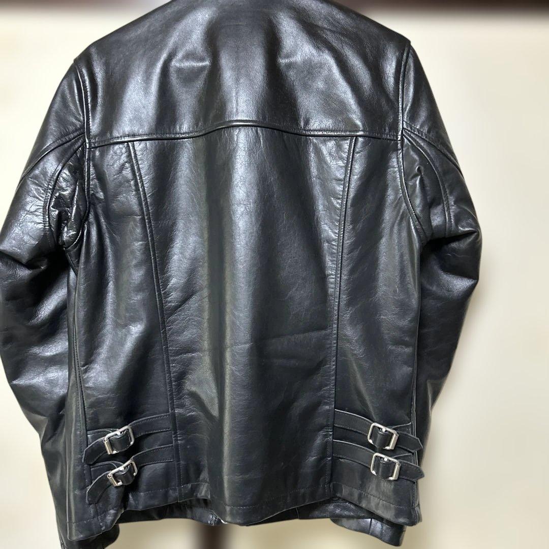 ライダース ジャケット　革ジャン　ブラック