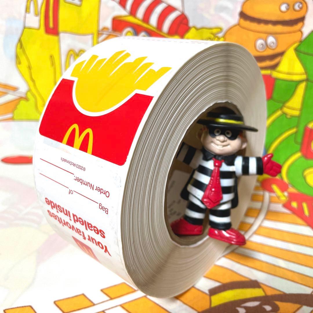 【※バラ売り可】マクドナルド 店舗用 500枚 ビッグサイズ ロールステッカー