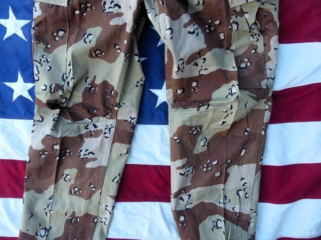 レア! 米軍実物 デザート６カラー ＢＤＵパンツ S-R チョコチップ　687