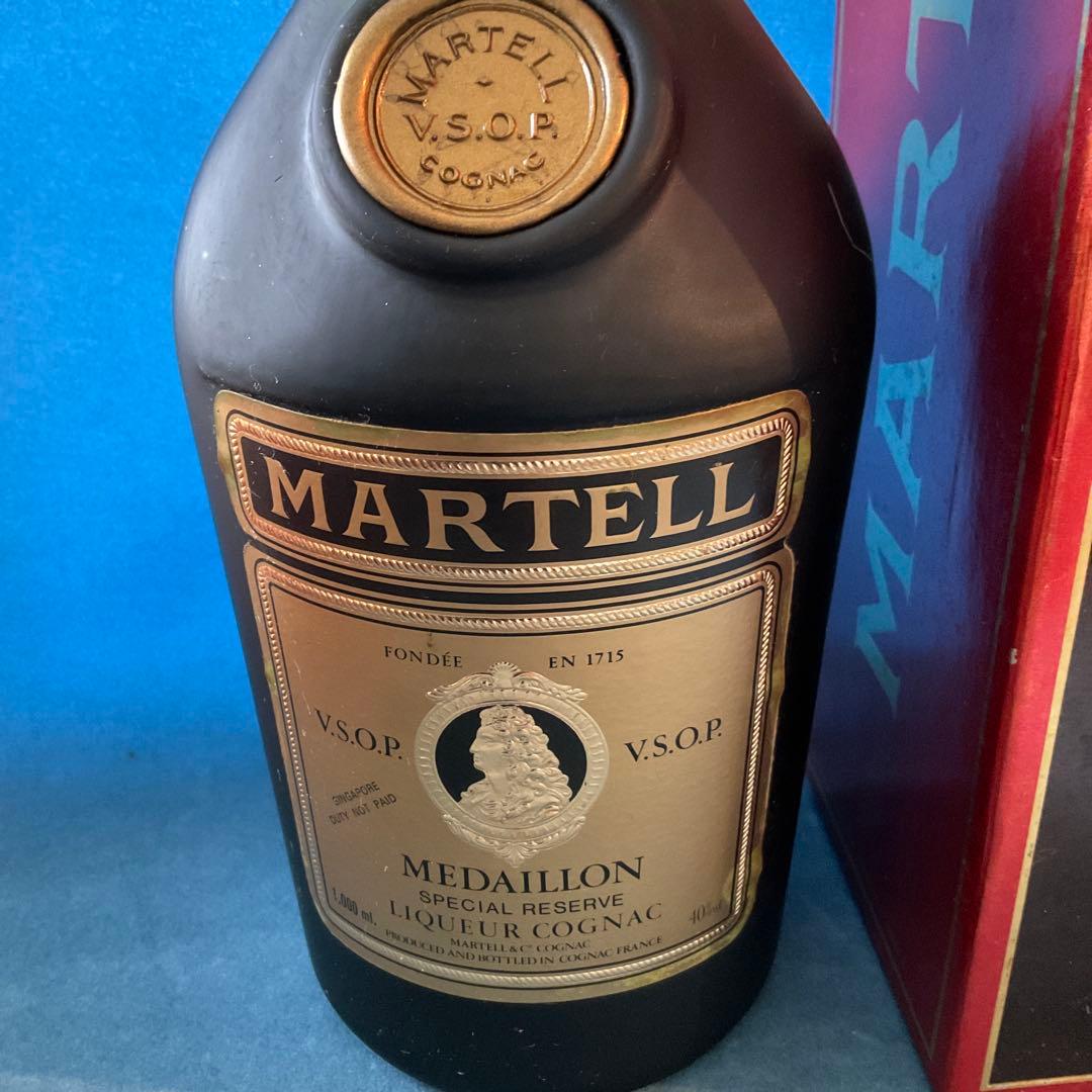Y*L様 新品 未開栓　マーテル VSOP メダイヨン 旧ラベル 希少 1L　箱