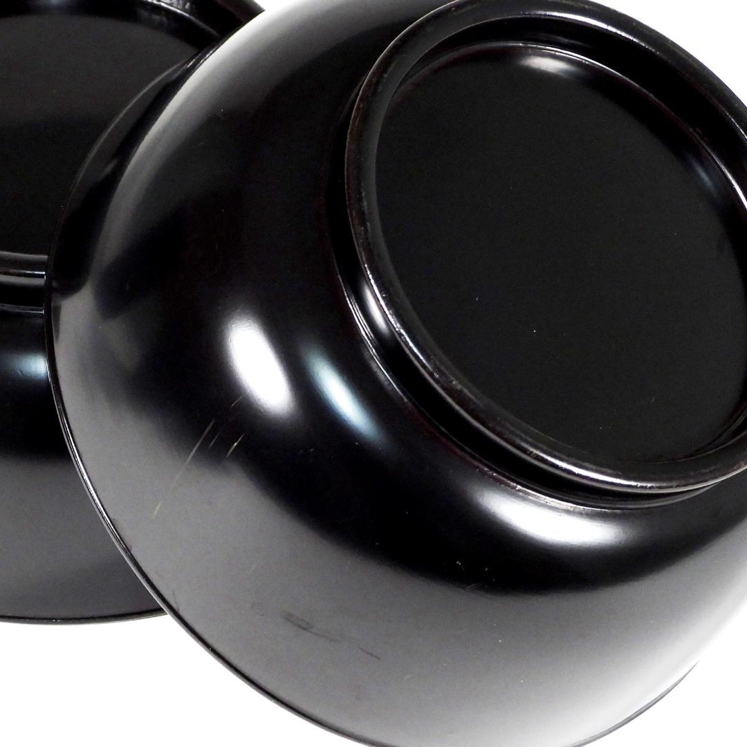 輪島塗　明治大正時期 蒔繪 鑲螺鈿 梅花雕 木製　吸物椀　10客　骨董品