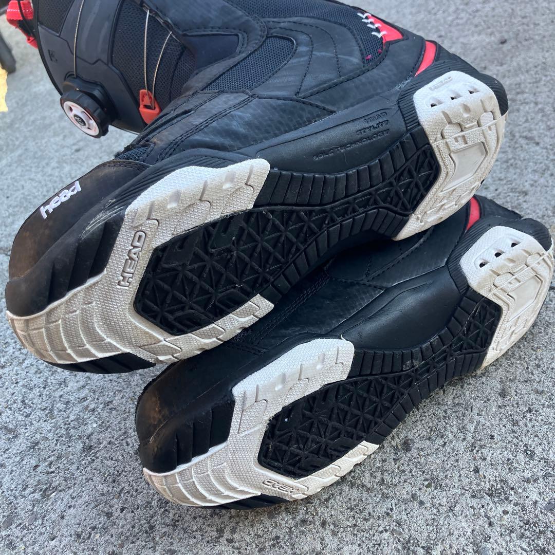 head ヘッド プレミアム BOAダイヤル式スノーボードブーツ 黒/赤26cm