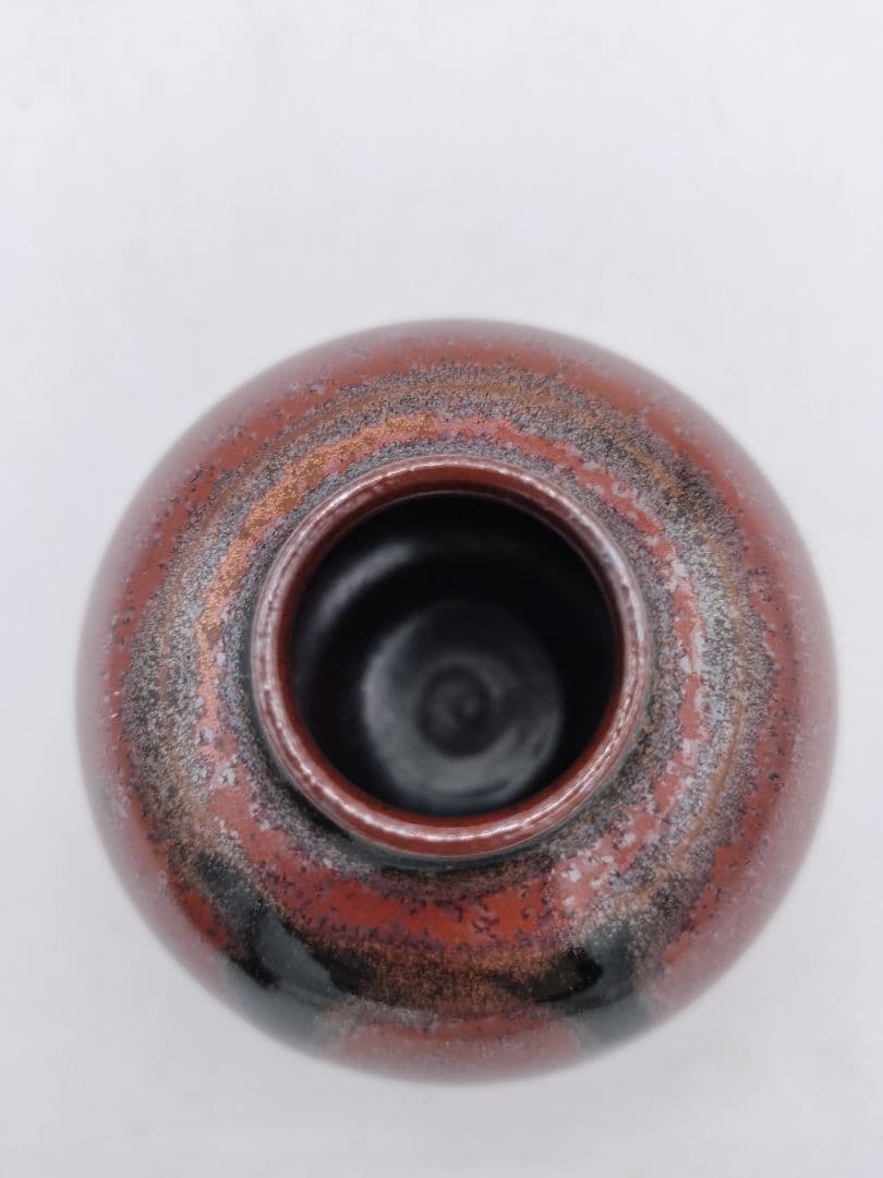 c549【新品・未使用】茶入 大名物唐物 珠光文琳写 龍喜窯 木箱 茶道具