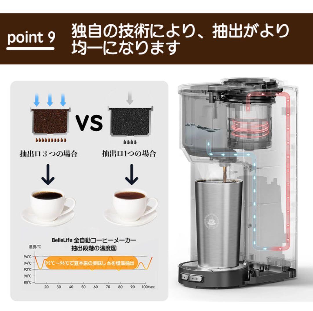 【新品・未使用】全自動コーヒーメーカー BelleLife BLF-3000BE