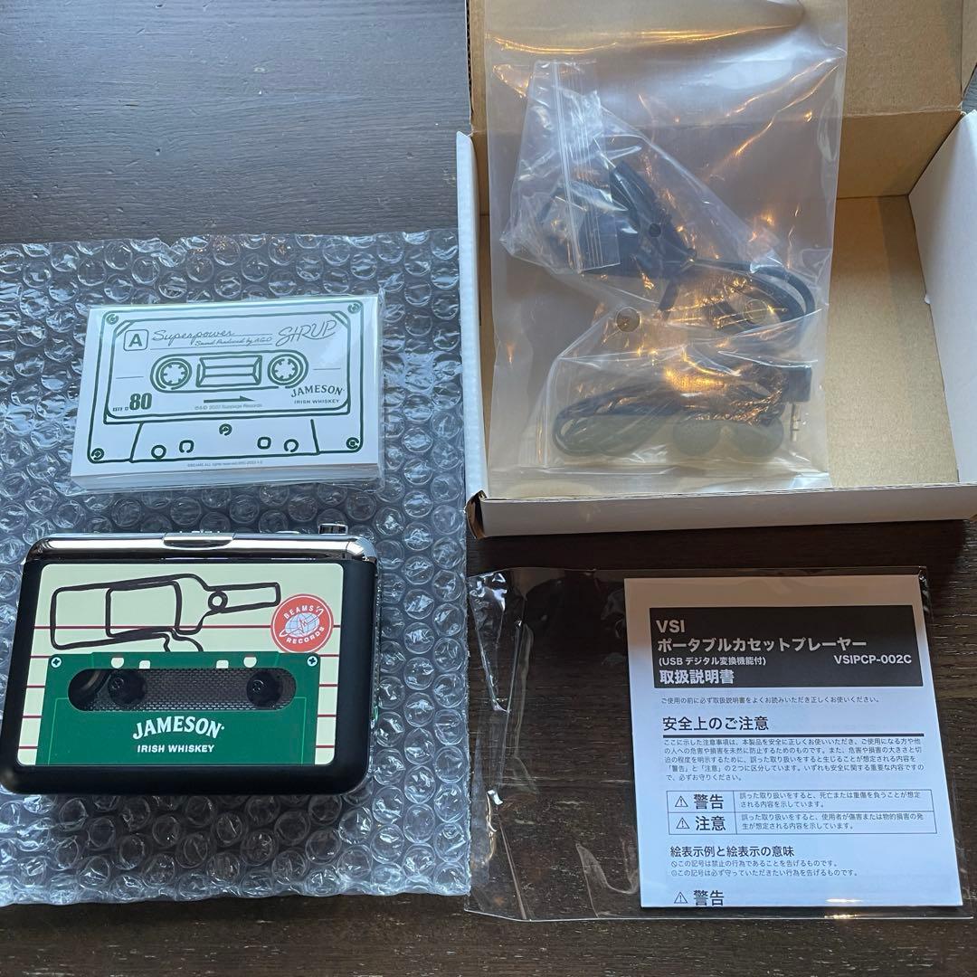 JAMESON×SIRUP コラボ カセットプレーヤー本体＆カセット