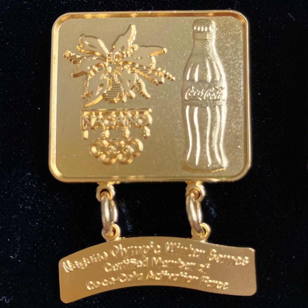 【未使用】1998年長野オリンピック冬季大会  コカコーラ ピンバッジ2個セット