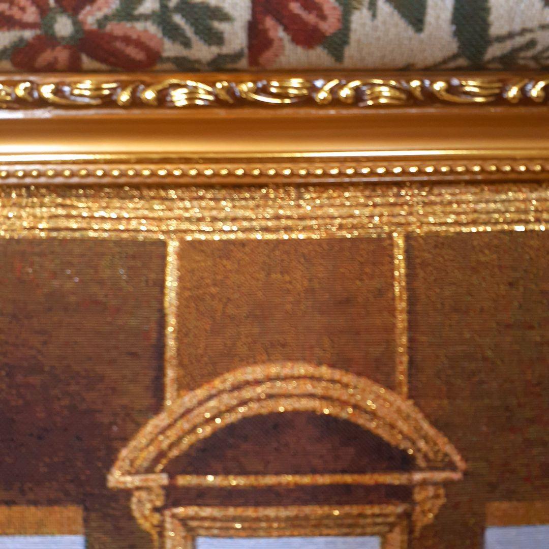 絵画　最後の晩餐　フランス・ゴブラン織り使用　良質キャンバス　豪華　額絵