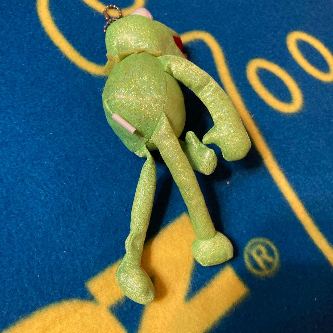 綺麗め　カーミット　ぬいぐるみ　キーホルダー　ディズニー　マペット　セサミ