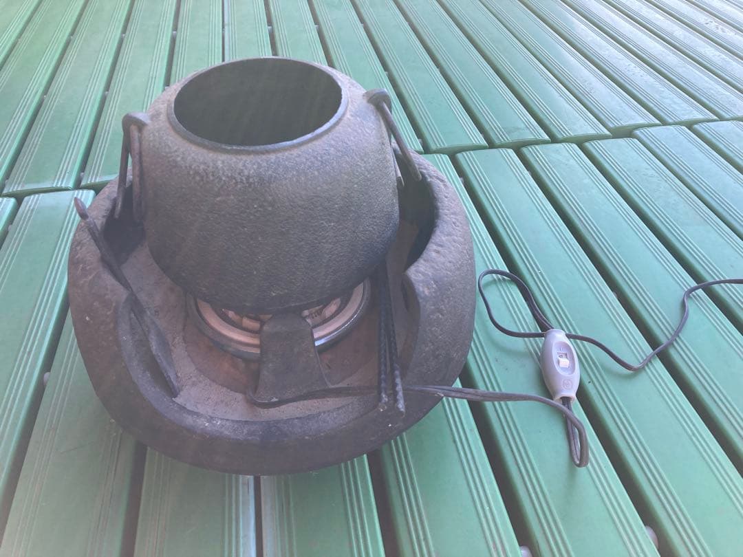 ニクロム線ヒーター製 南部鉄製 七輪 直径約30cm