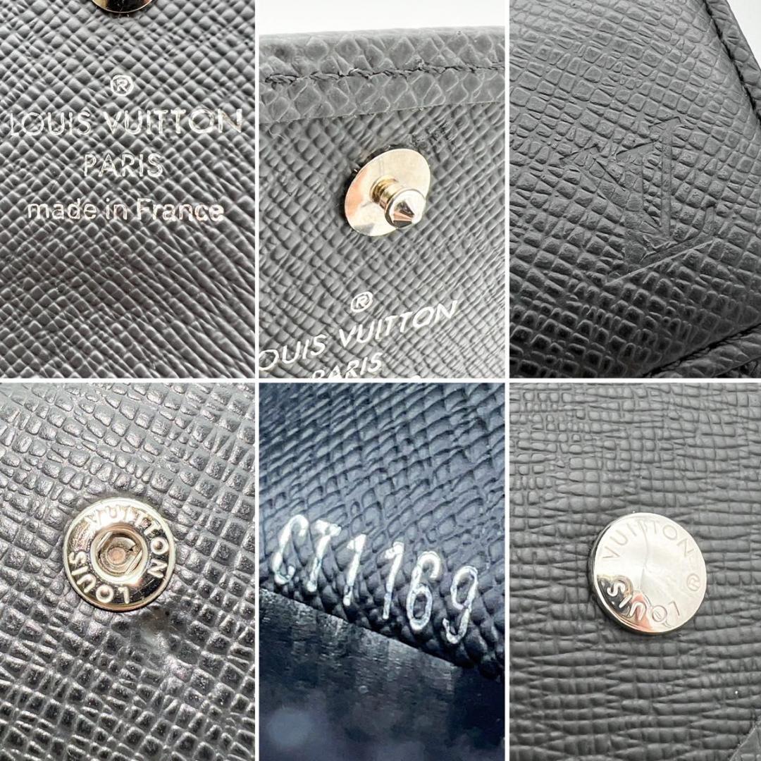 美品❣ヴィトン タイガ ミュルティクレ6 キーケース 黒 M63812