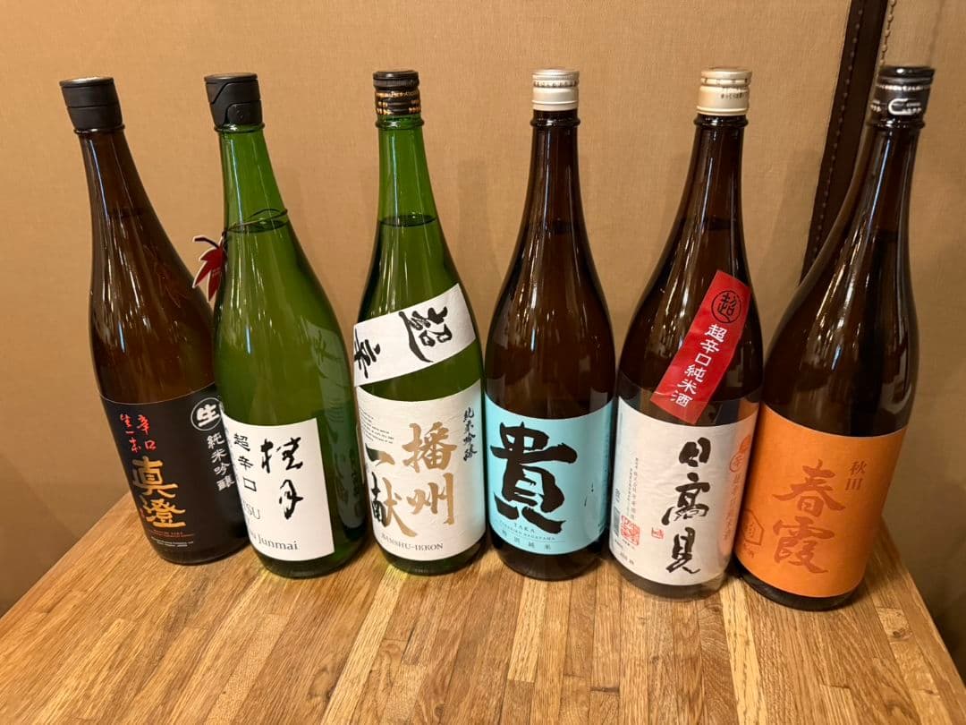 日本酒６本セット　 真澄、播州一献、貴、日高見、春霞、その他