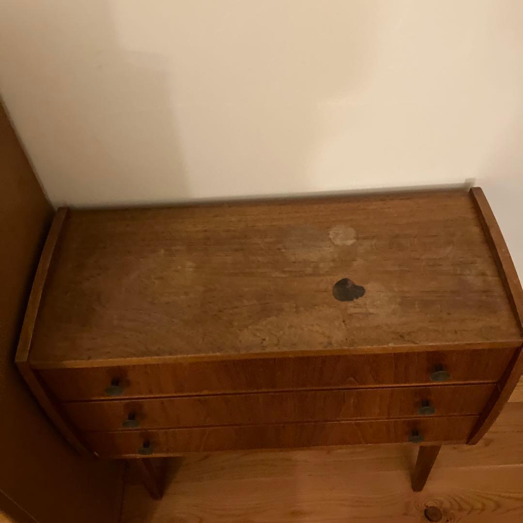 ウッドキャビネット 3引き出し ヴィンテージ