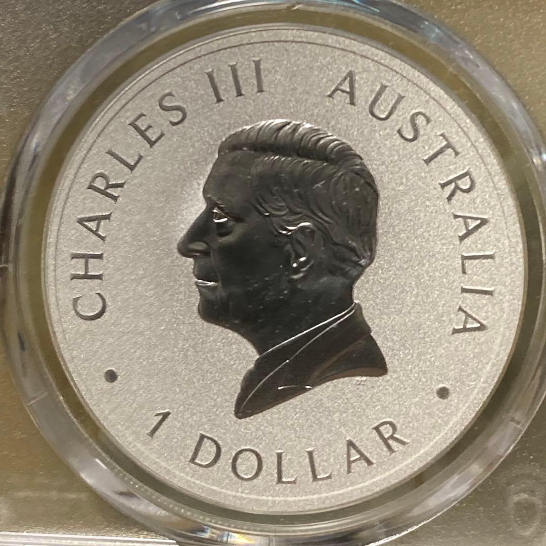 (オーストラリア)パース造幣局の125周年記念　1オンス銀貨　PCGS MS70