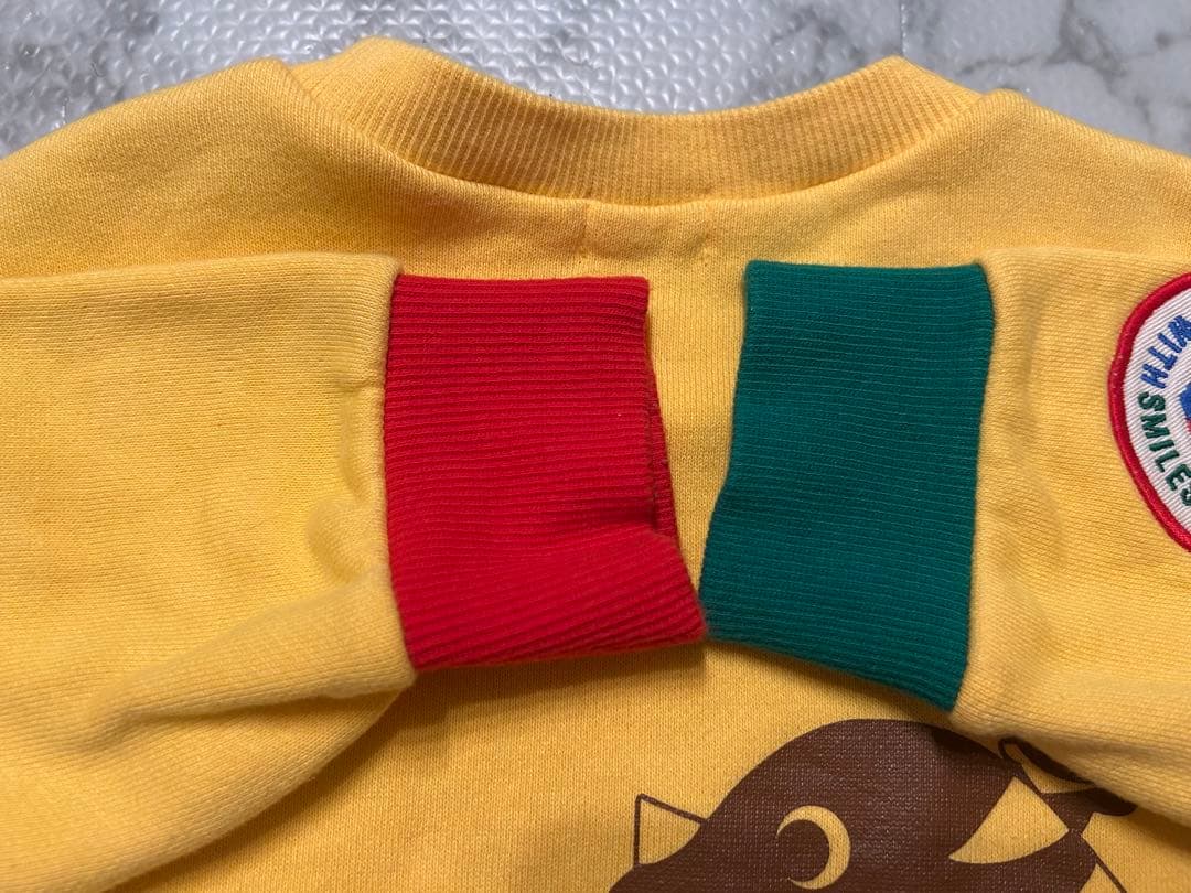 美品 25 AW ミキハウス 豪華 恐竜 トレーナー バックプリント 100