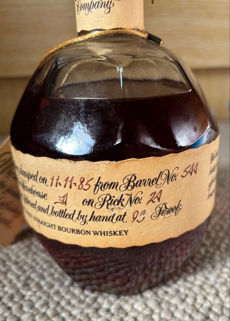 ブラントンBlanton1985年シングルバレル バーボンウイスキー　750ml