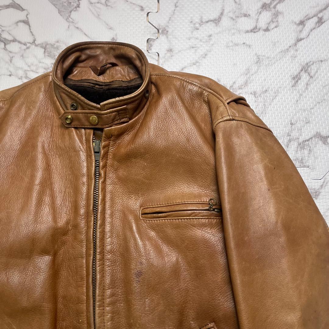 の*り様 奇跡の42size✨【米国製】schott 641 ブラウン ボア使用