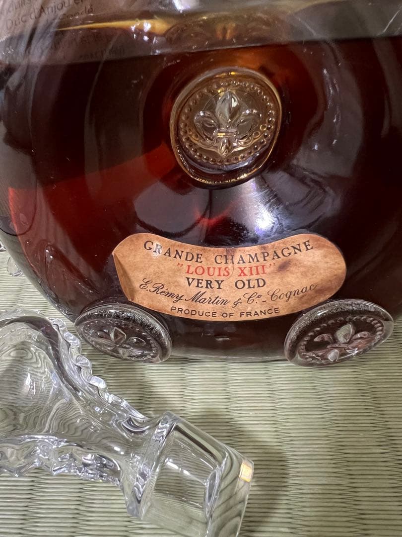 訳あり、ルイ13世レミーマルタン★未開栓★ 替栓付きバカラボトル、ベリーオールド