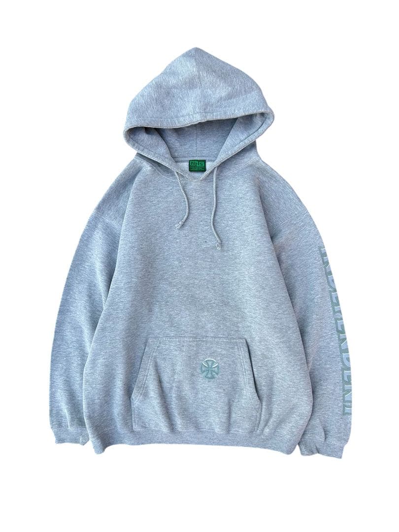 90s independent パーカー L NHS アイアンクロス グレー