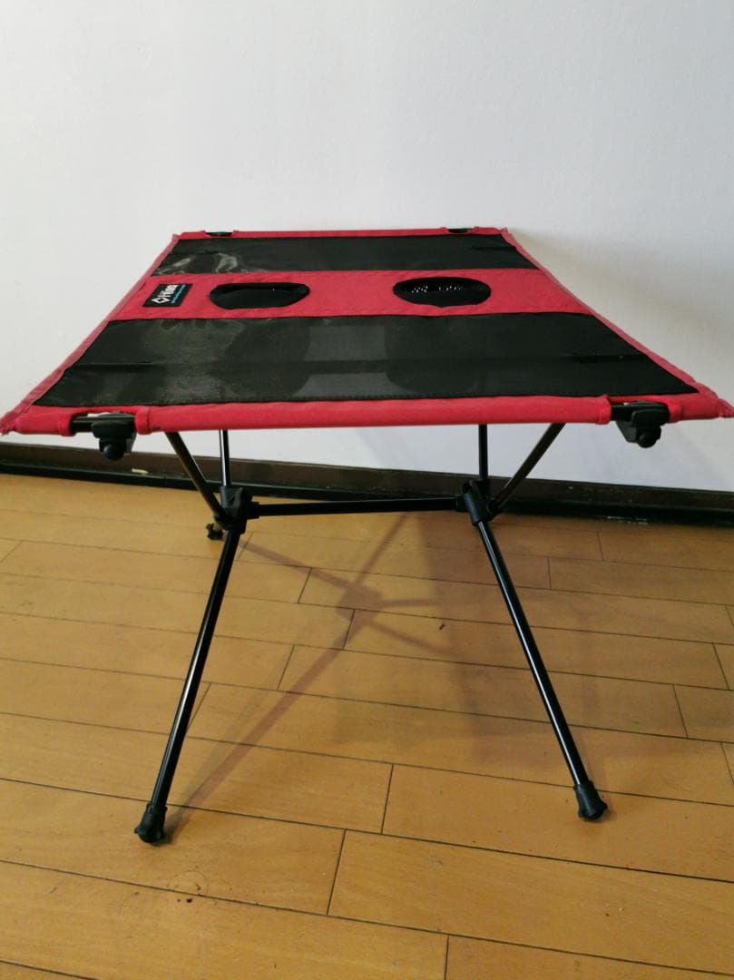 【中古美品】Helinoxヘリノックス テーブルワン レッド 正規品・屋外未使用