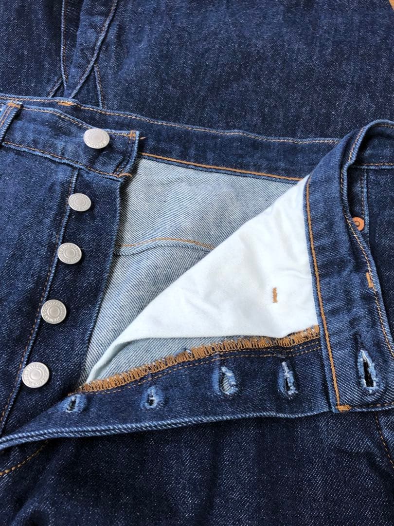 LEVI'S PREMIUM テーパードワイドパンツ ダークデニム