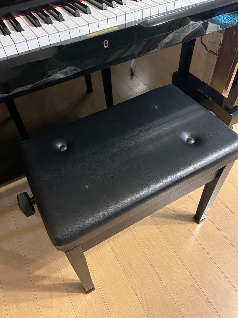 KAWAI アップライトピアノ ブラック 椅子付き
