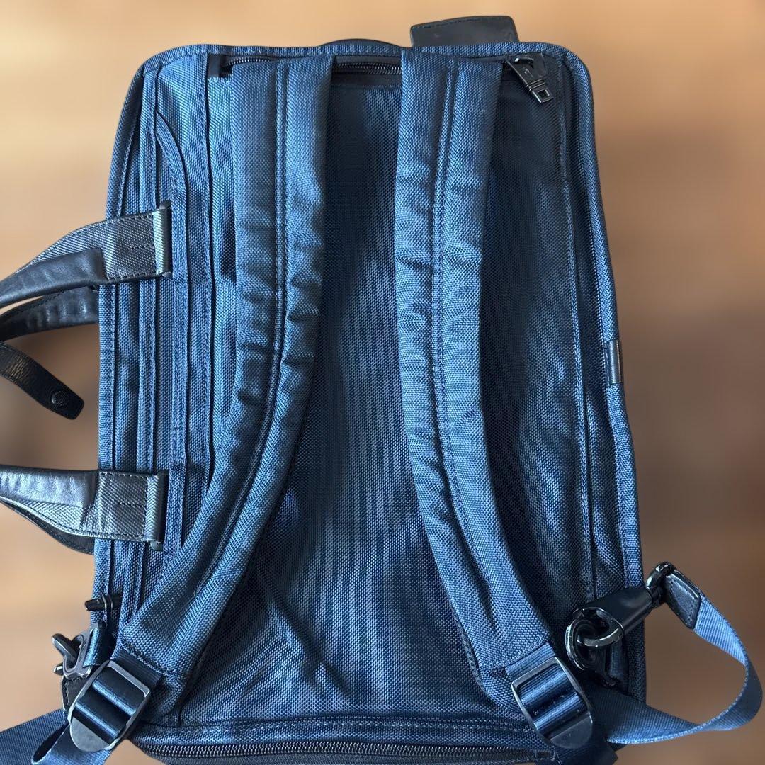 [3way TUMI] ネイビー ビジネスバッグ　SHIPS ダブルネーム