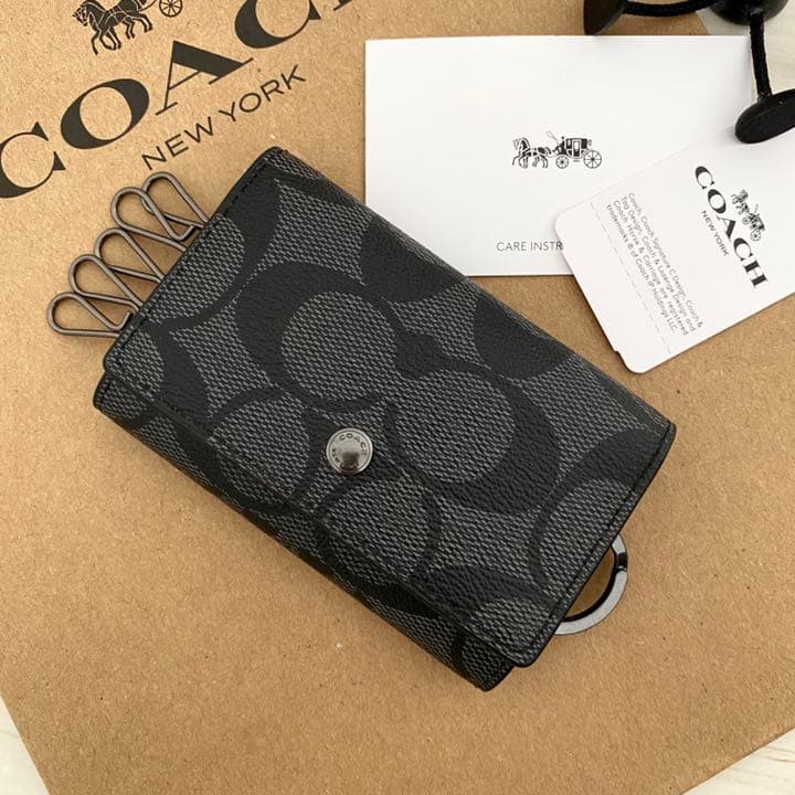 ★新品 COACH コーチ キーケース ブラック キーケース