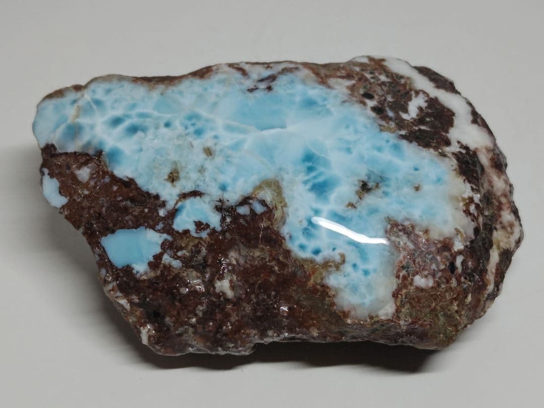 ラリマー 589g 原石 鑑賞石 自然石 誕生石 鉱物 鉱石 水石 インテリア