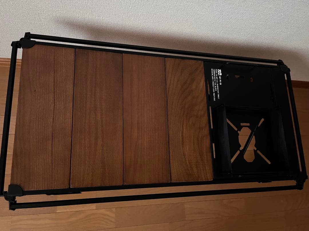 WAQ バーナーミニテーブル　ウッドパネル 4枚 + IGT規格 テーブル付