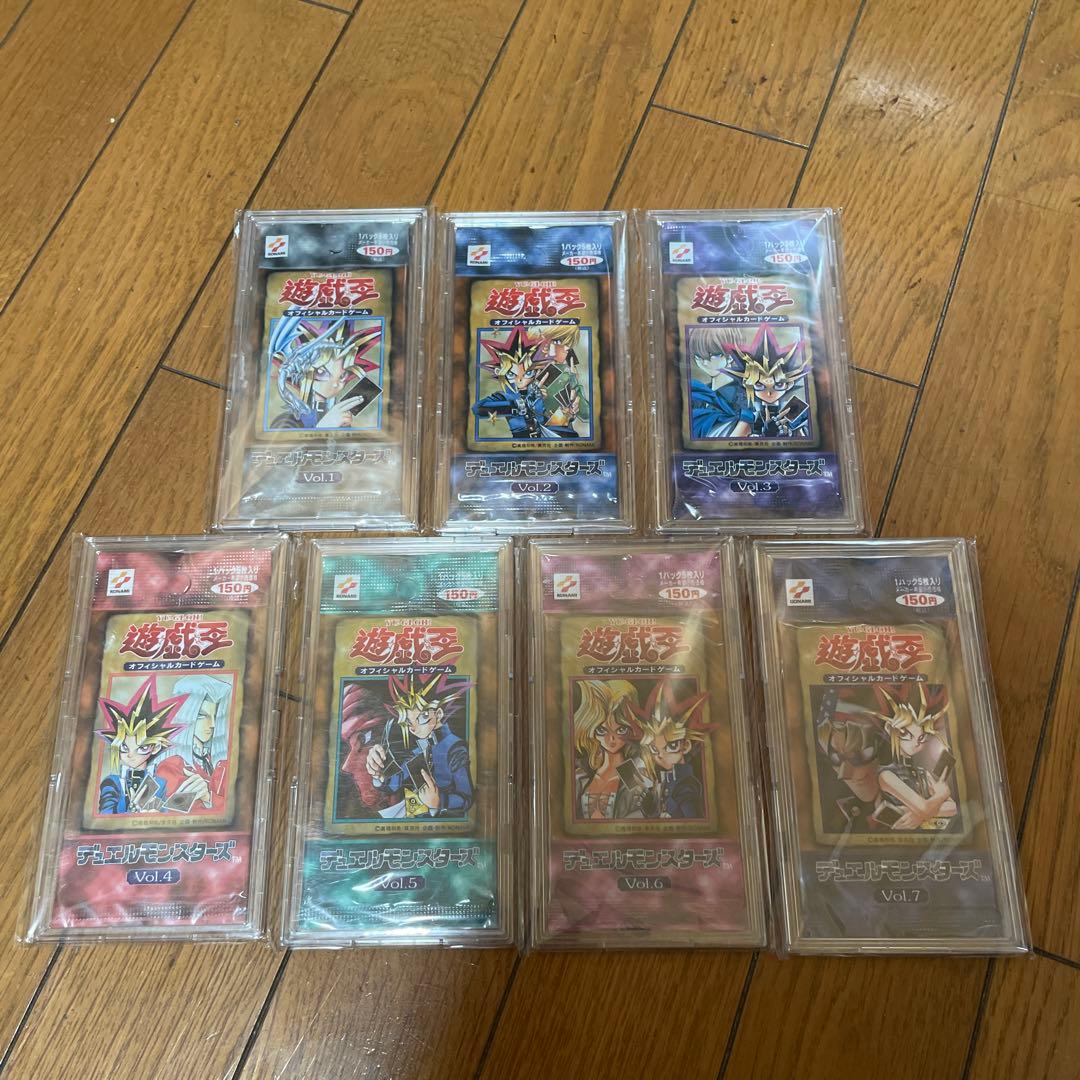 遊戯王　初期　未開封　Vol.1〜7