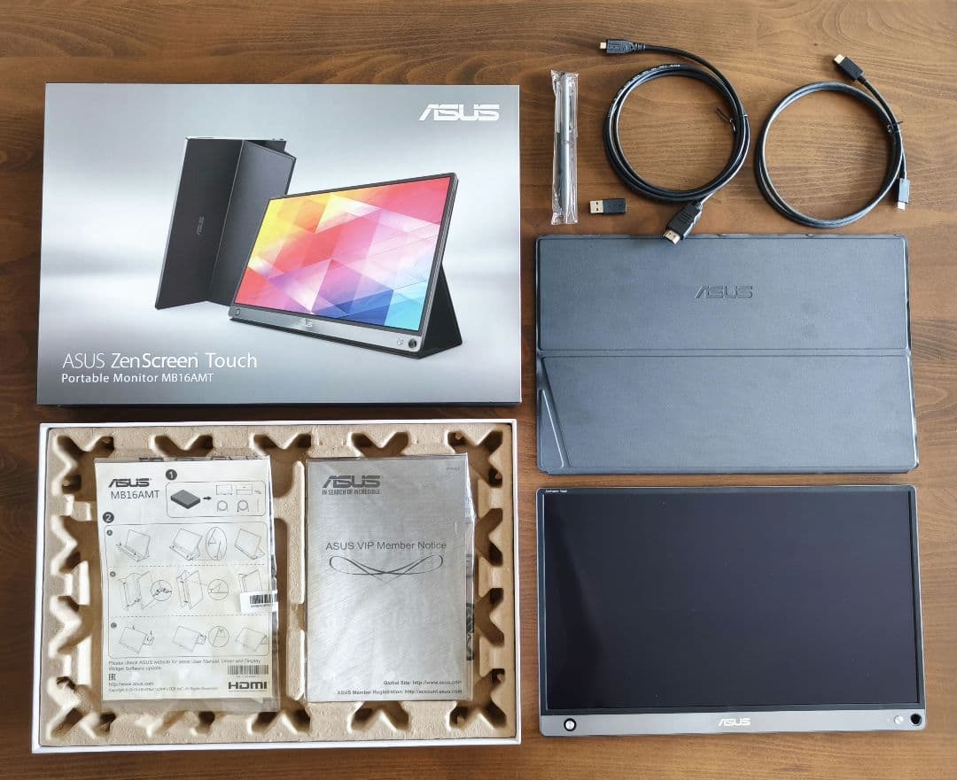 ASUS ZenScreen Touch MB16AMT 15.6インチ タッチ