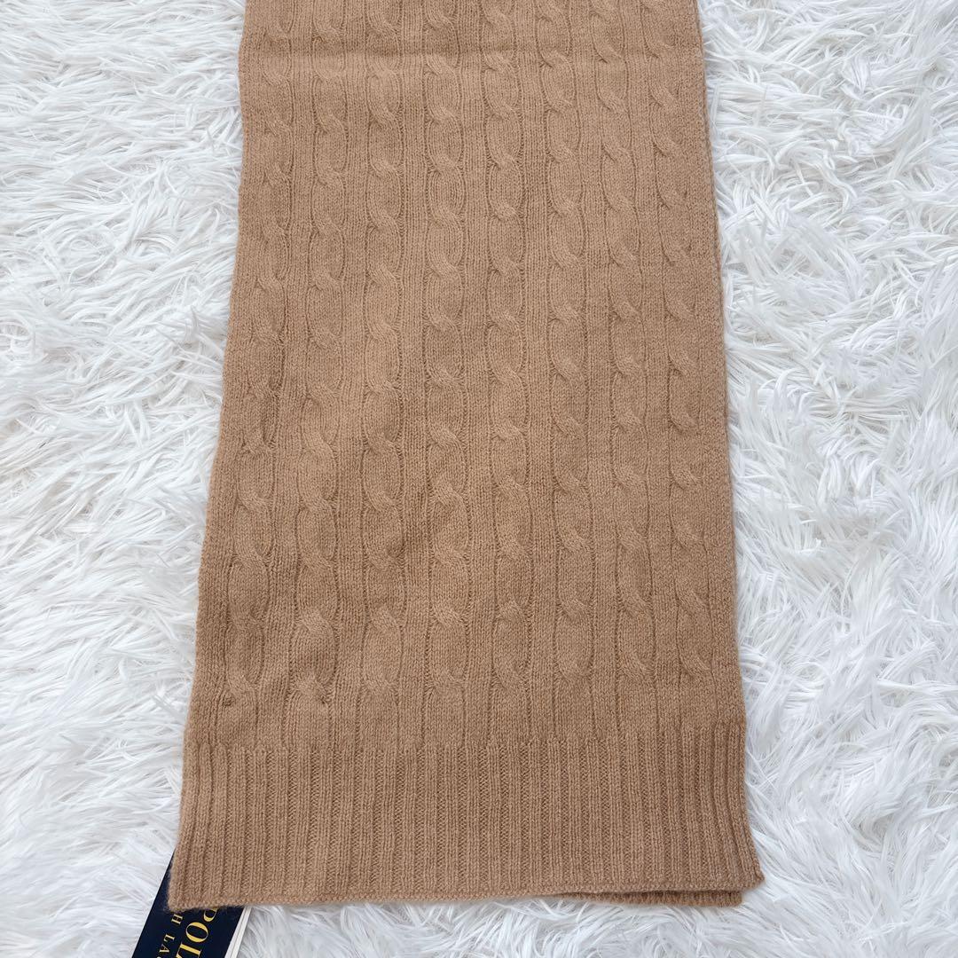 タグ付き✨Polo Ralph Lauren カシミヤ ケーブル ニットマフラー