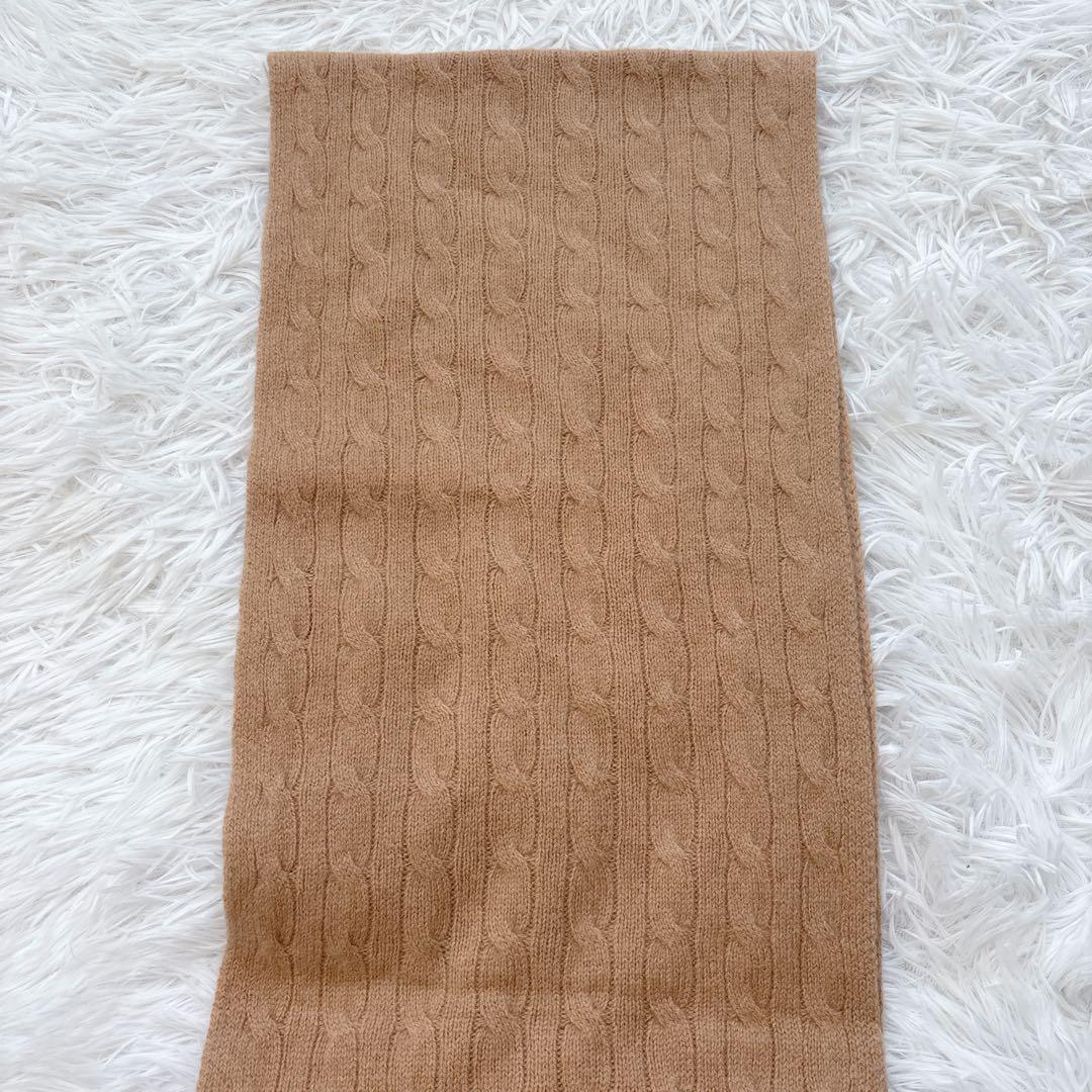 タグ付き✨Polo Ralph Lauren カシミヤ ケーブル ニットマフラー