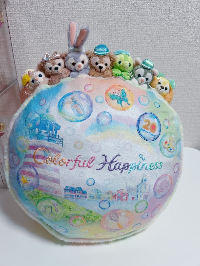 ディズニーシー　ダッフィーフレンズ　20周年　クッション　中古美品