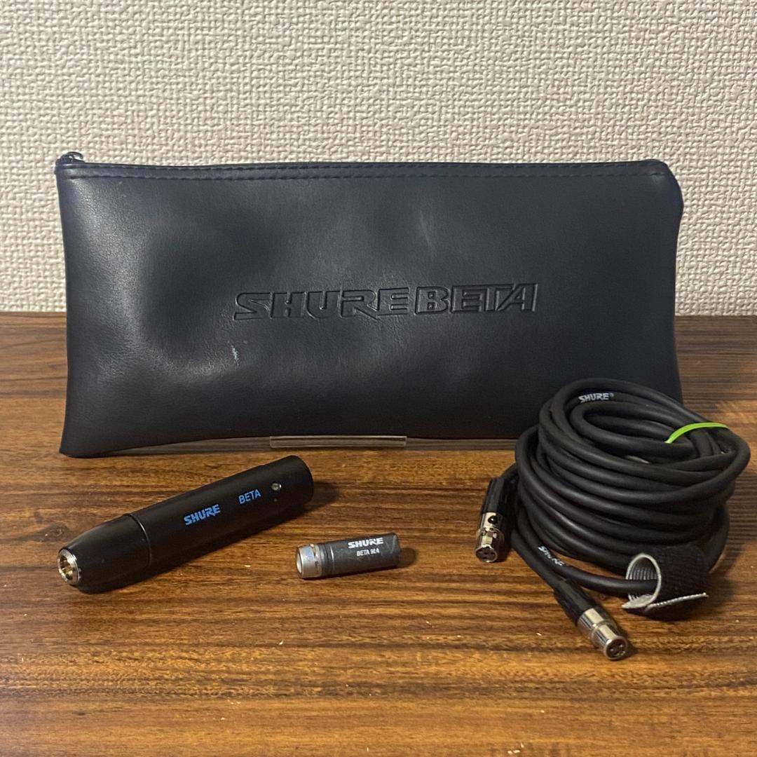 SHURE BETA 98A コンデンサーマイク 純正ケーブル付 約5〜7m相当