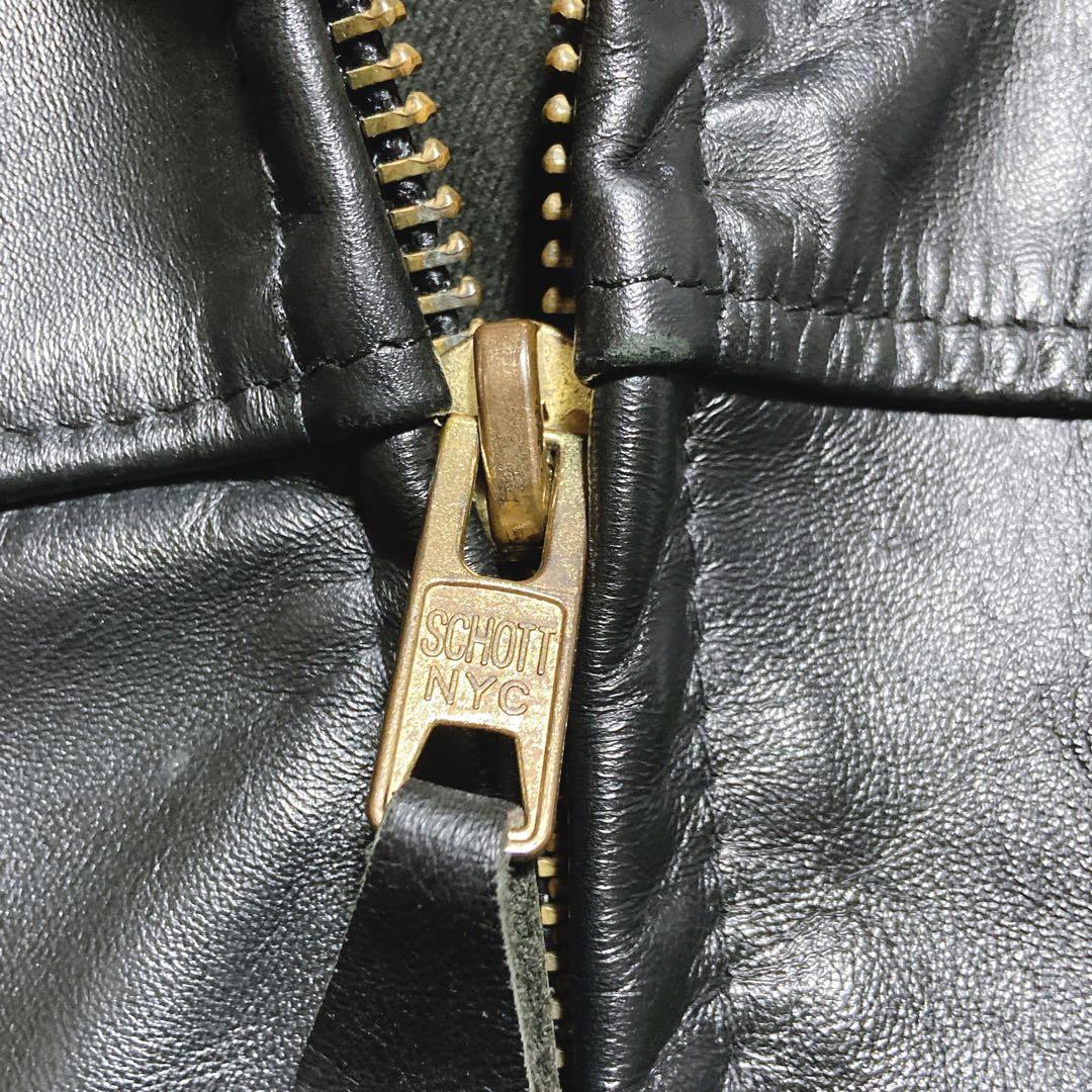 希少⭐️schott ショット　ホースハイド　馬革　インディアン　USA 40