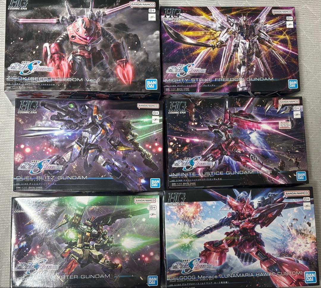 ガンプラHG ズゴックなど　seed freedom