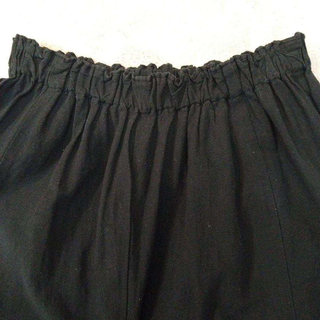 【ヤンマ産業 】美品 会津木綿 YAMMAキュロット　 黒　ロング丈