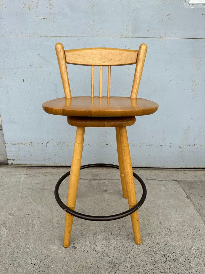 カウンターチェア 天然木　ハイスチェアー　2脚