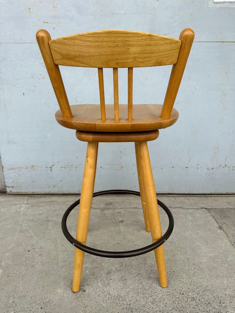 カウンターチェア 天然木　ハイスチェアー　2脚