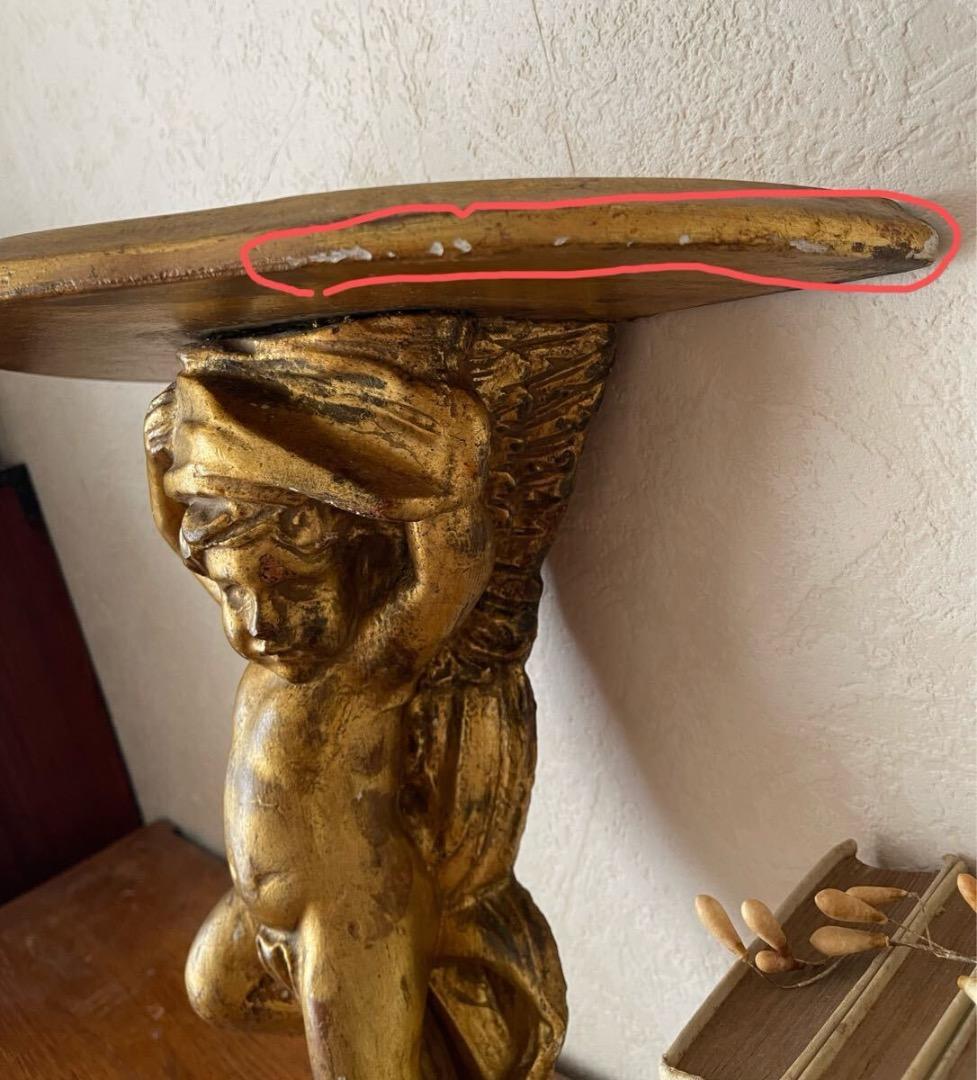 フランス アンティーク 天使の コンソル ウォールシェルフ デコ 装飾