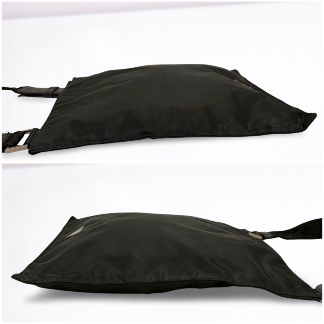 【正規品】PRADA プラダ ナイロン ショルダーバッグ 黒 三角ロゴ 男女兼用