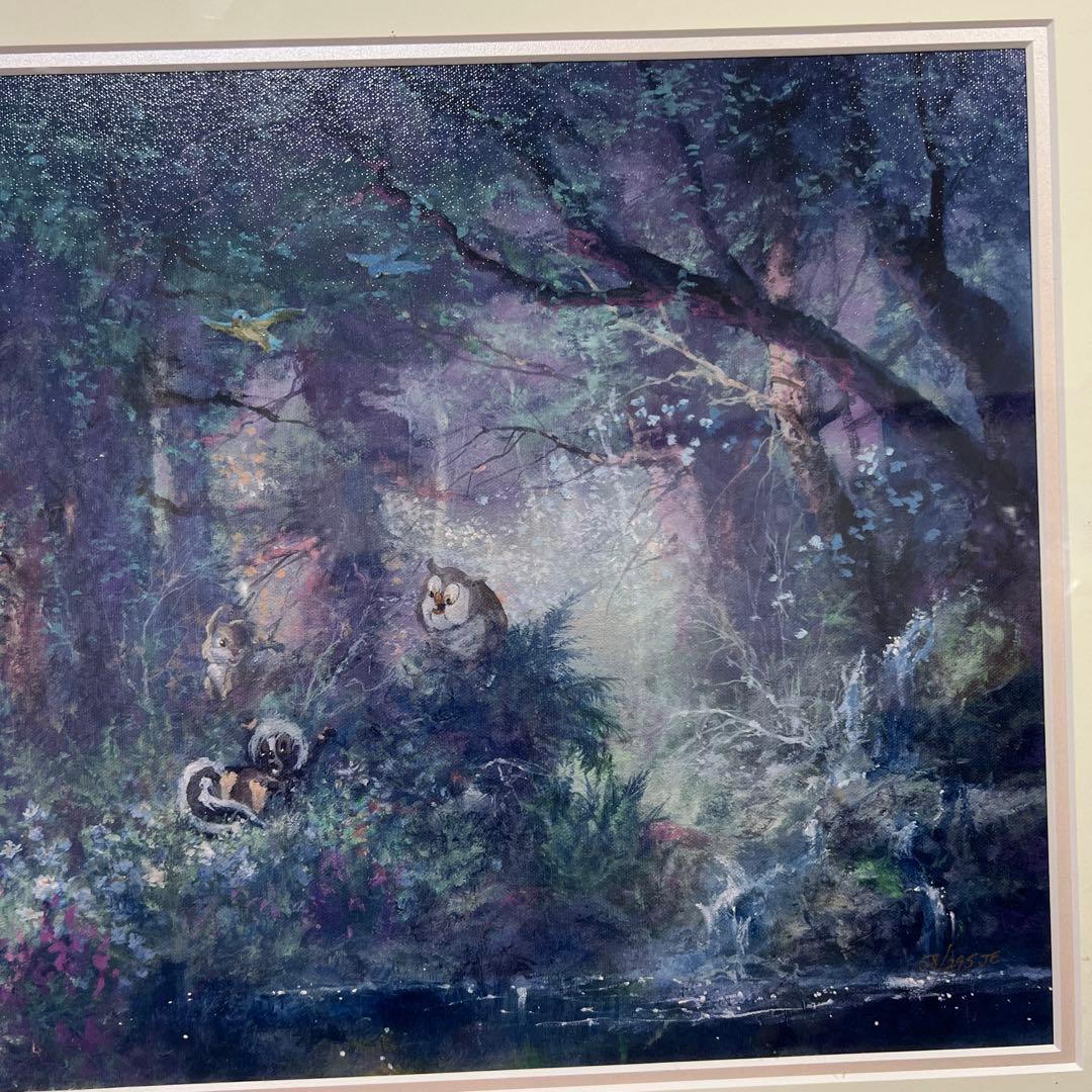 ディズニー　シルクスクリーン　バンビ　世界限定58/295 保証書有り。